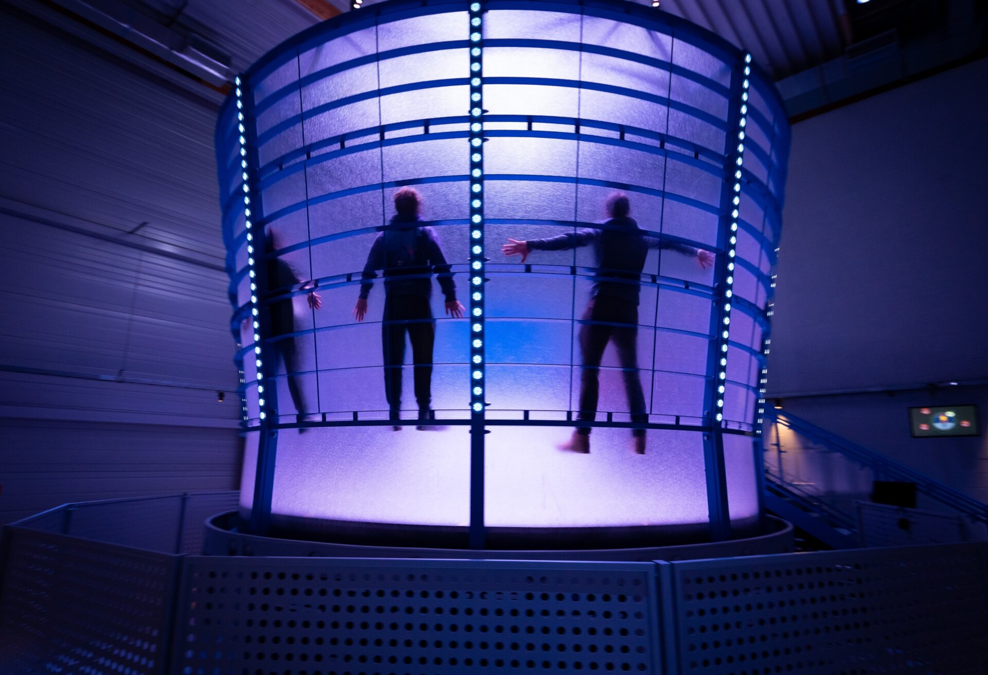 Three people in the Space Rotor