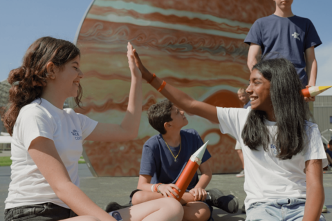 Science camp in Belgium: learning science through space